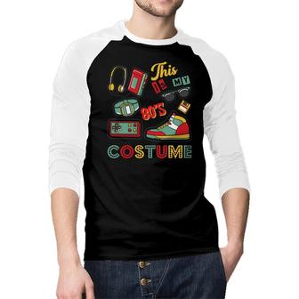 This Is My 80S Costume Skate Sunglasses Mixtape Funny 80S 90S Products Raglan Baseball Shirt - Seseable