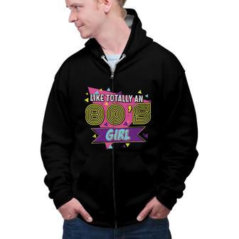 Like Totally An 90S Styles Decoration Great Zip Up Hoodie - Seseable