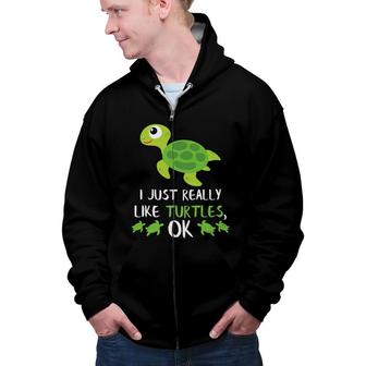 Turtle Gift Idea Sea Turtle Beach Gifts Turtle Gifts Zip Up Hoodie - Seseable
