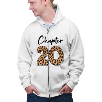 Chapter 20 Leopard Since 2002 Is Fabulous 20Th Birthday Zip Up Hoodie - Seseable