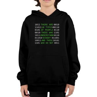 10 Types Of People Who Understanding Binary Code Youth Hoodie | Mazezy