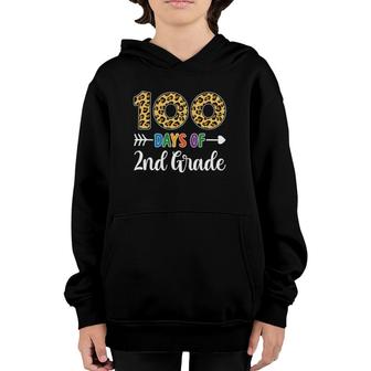 100 Days Of 2Nd Grade Teacher Student 100Th Day School Gift Youth Hoodie - Seseable