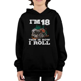 18Th Birthday 4X4 Offroad Lover 18 Years Old Bday Youth Hoodie - Seseable