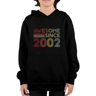 20Th Birthday Vintage 2002 Made In 2002 Awesome Since 2002 Youth Hoodie - Seseable