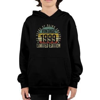 22 Years Old Gifts Vintage 1999 Limited Edition 22Nd Birthday Youth Hoodie - Seseable
