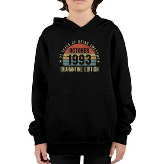 27 Years Old Gifts 27Th Birthday Gift Vintage October 1993 Ver2 Youth Hoodie - Seseable