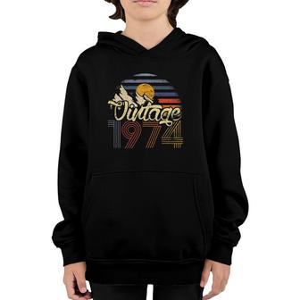 47Th Birthday Gifts 47 Years Old Vintage Since 1974 Ver2 Youth Hoodie - Seseable