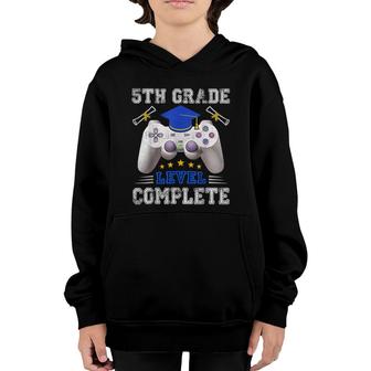 5Th Grade Level Complete Gamer Class Of 2022 Graduation Youth Hoodie - Seseable