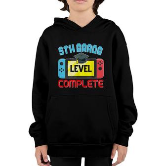 5Th Grade Level Complete Graduation Gamer Boys Kids Youth Hoodie - Seseable