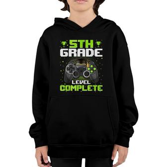 5Th Grade Level Complete Graduation Video Gamer Graduate Youth Hoodie - Seseable