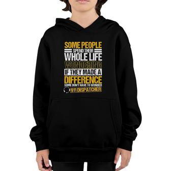 911 Dispatcher Emergency Dispatch Officer Law Enforcement Youth Hoodie | Mazezy