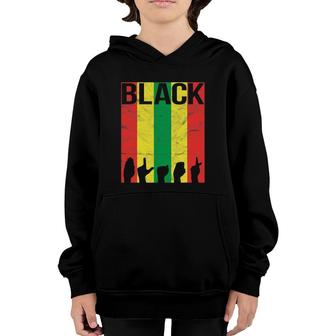 Black Asl Sign Language Black History Retro Gift Youth Hoodie | Mazezy