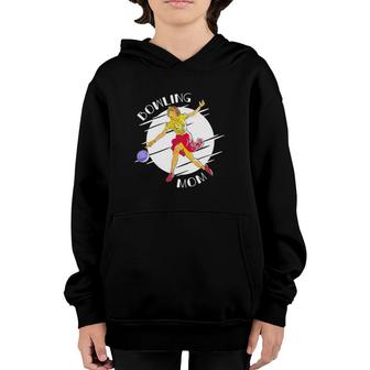 Bowling Mom Mother’S Day 2022 Pin-Up Mama Bowling Player Youth Hoodie | Mazezy