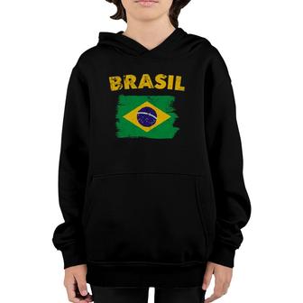 Brazil Flag - Brasil In Both South America And Latin America Youth Hoodie | Mazezy