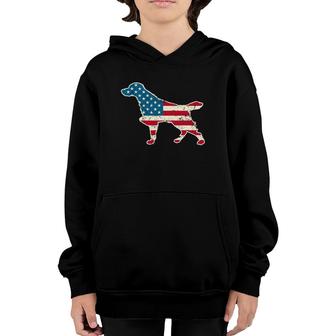Brittany 4Th Of July Men Women Usa American Flag Dog Lover Youth Hoodie