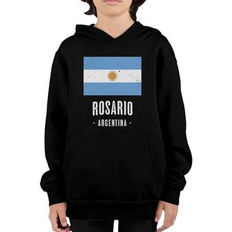 City Of Rosario Argentina Argentinian Flag Merch Youth Hoodie | Mazezy