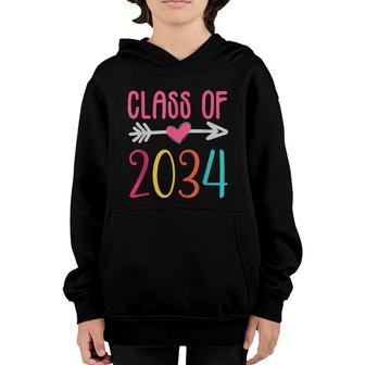Class Of 2034 Grow With Me T Back To School Youth Hoodie - Seseable