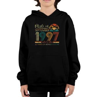Classic September 1997 23Rd Birthday Gift 23 Years Old Youth Hoodie - Seseable