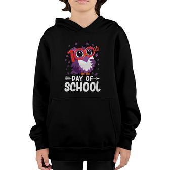 Cute Owl 100Th Day Of School Teacher Student Youth Hoodie - Seseable
