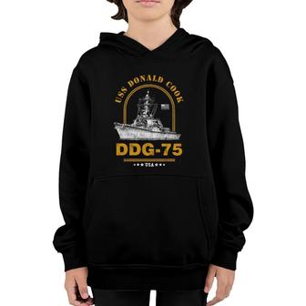 Ddg 75 Uss Donald Cook Youth Hoodie | Mazezy