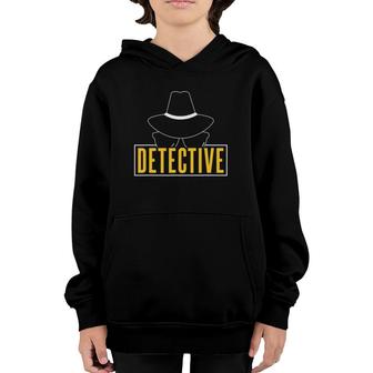 Detective Spy Investigation Investigator Private Detective Youth Hoodie | Mazezy