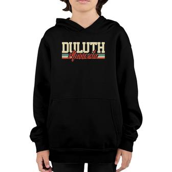 Duluth Minnesota State Home Retro Youth Hoodie - Seseable