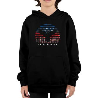 Eagle American Flag Vintage Independence Day 4Th Of July Usa Youth Hoodie - Seseable