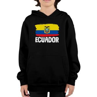Ecuador Ecuadorian Flag Constitutional Republic Youth Hoodie | Mazezy