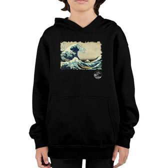 Famous Vintage Japanese Fine Art Great Wave Stylish Design Youth Hoodie - Seseable