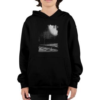 Famous Vintage Japanese Woodblock Art Fireworks Hiroshige Youth Hoodie - Seseable