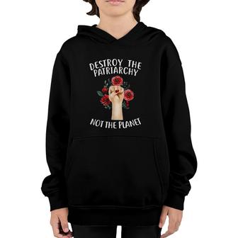 Feminist Earth Day Environmentalist Liberal Green New Deal Youth Hoodie | Mazezy