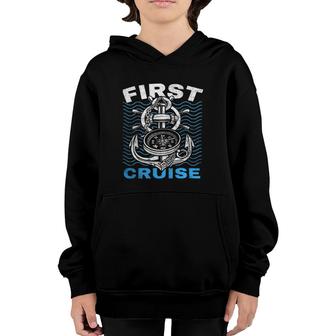 First Cruise Ever First Timer Sailing Gift Classic Youth Hoodie | Mazezy
