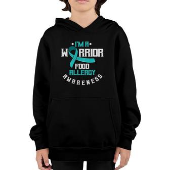 Food Allergy Awareness Warrior Allergy Awareness Ribbon Youth Hoodie | Mazezy
