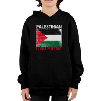 Free Palestine Flag Palestinian Lives Matter Gaza Youth Hoodie - Seseable