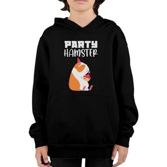 Funny Birthday Party Hamster Celebration Youth Hoodie | Mazezy