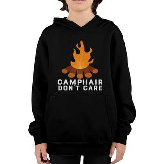 Funny Camping Camp Hair Dont Care Custom New Youth Hoodie - Seseable