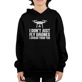 Funny Drone Pilot Art For Men Women Quadcopter Racing Lovers Youth Hoodie | Mazezy