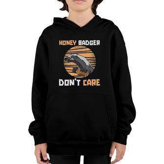 Funny Honey Badger Animal Ratel Honey Badger Youth Hoodie | Mazezy