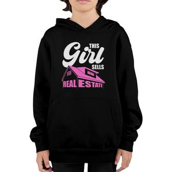 Funny Real Estate Art For Women Realtor Real Estate Agent Youth Hoodie - Seseable