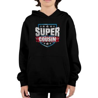 Funny Superhero Cousin Tee Super Cousin Youth Hoodie | Mazezy
