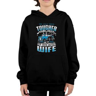 Funny Tow Truck Driver Operator Wife Back Print Youth Hoodie | Mazezy