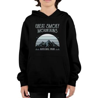 Great Smoky Mountains Vintage National Park Gift Youth Hoodie - Seseable