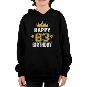 Happy 83Rd Birthday Idea For 83 Years Old Man And Woman Youth Hoodie | Mazezy