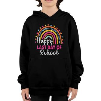 Happy Last Day Of School Students And Teachers End Of School Youth Hoodie - Seseable
