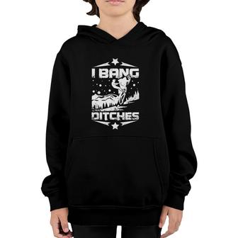 I Bang Ditches Snowmobile Riders Youth Hoodie | Mazezy