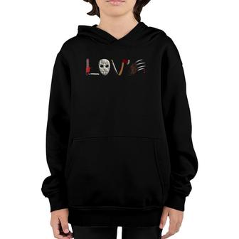 I Love Horror Movies - Scary Movie Youth Hoodie | Mazezy