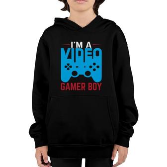 Im A Video Gamer Boy Birthday Boy Matching Video Gamer Youth Hoodie - Seseable