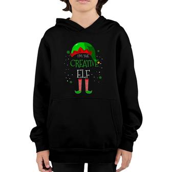 Im The Creative Elf Family Matching Costume Christmas Gift Youth Hoodie - Seseable
