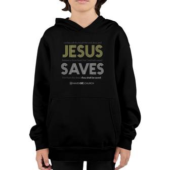Jesus Saves Romans 109 Ver2 Youth Hoodie | Mazezy