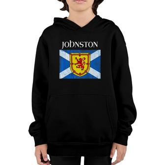 Johnston Clan Scottish Name Scotland Flag Youth Hoodie | Mazezy